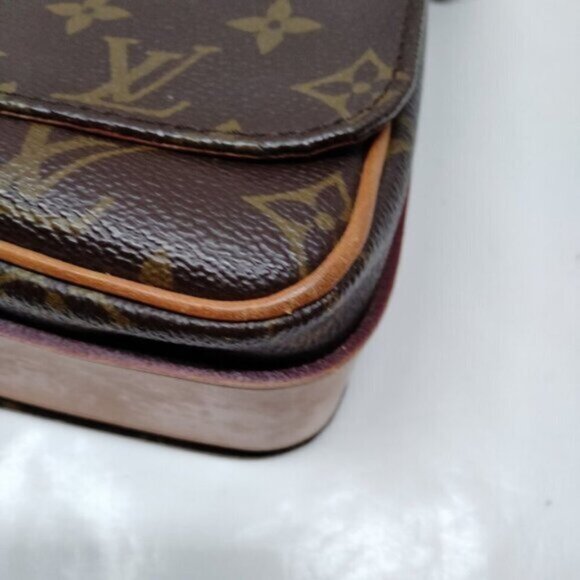 Authentic Louis Vuitton Cartouchiere GM Brown Crossbody Bag 264-092525 - Picture 6 of 9